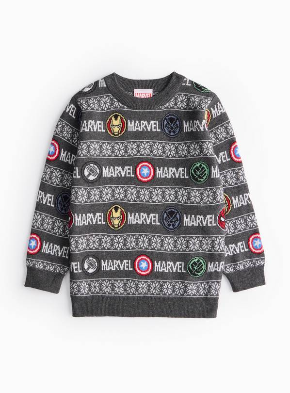 Marvel Avengers Fair Isle Christmas Jumper 6-7 years